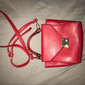 Red crossbody bag